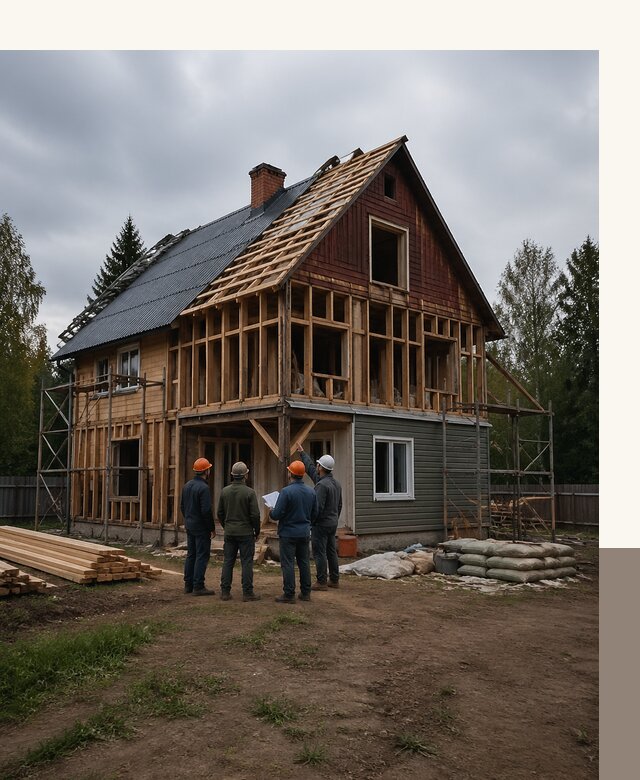 Реконструкция дачного дома в Красногорске под ключ с проектом