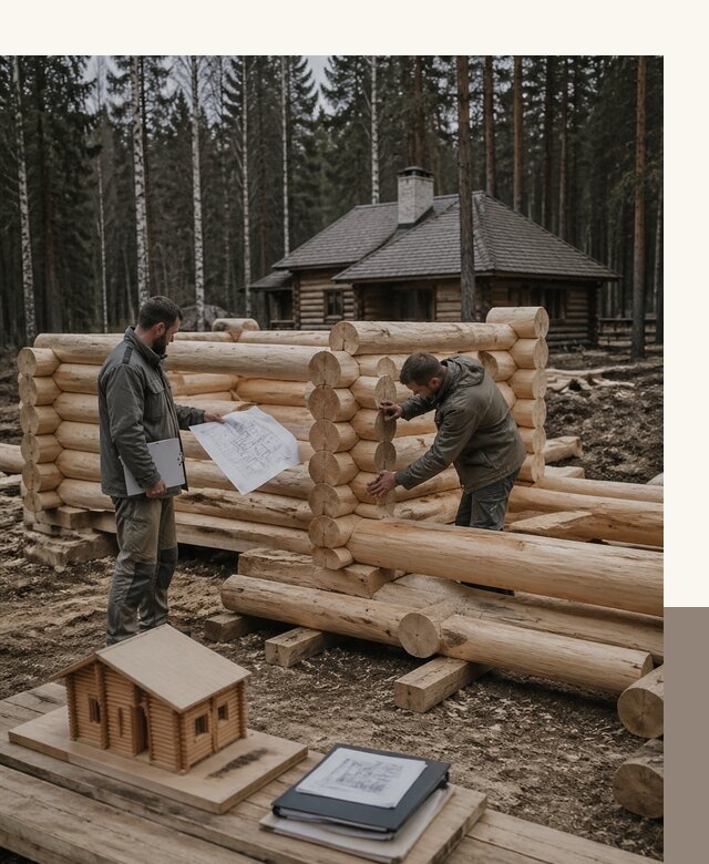 Проектирование и строительство домов из бревна в Красногорске